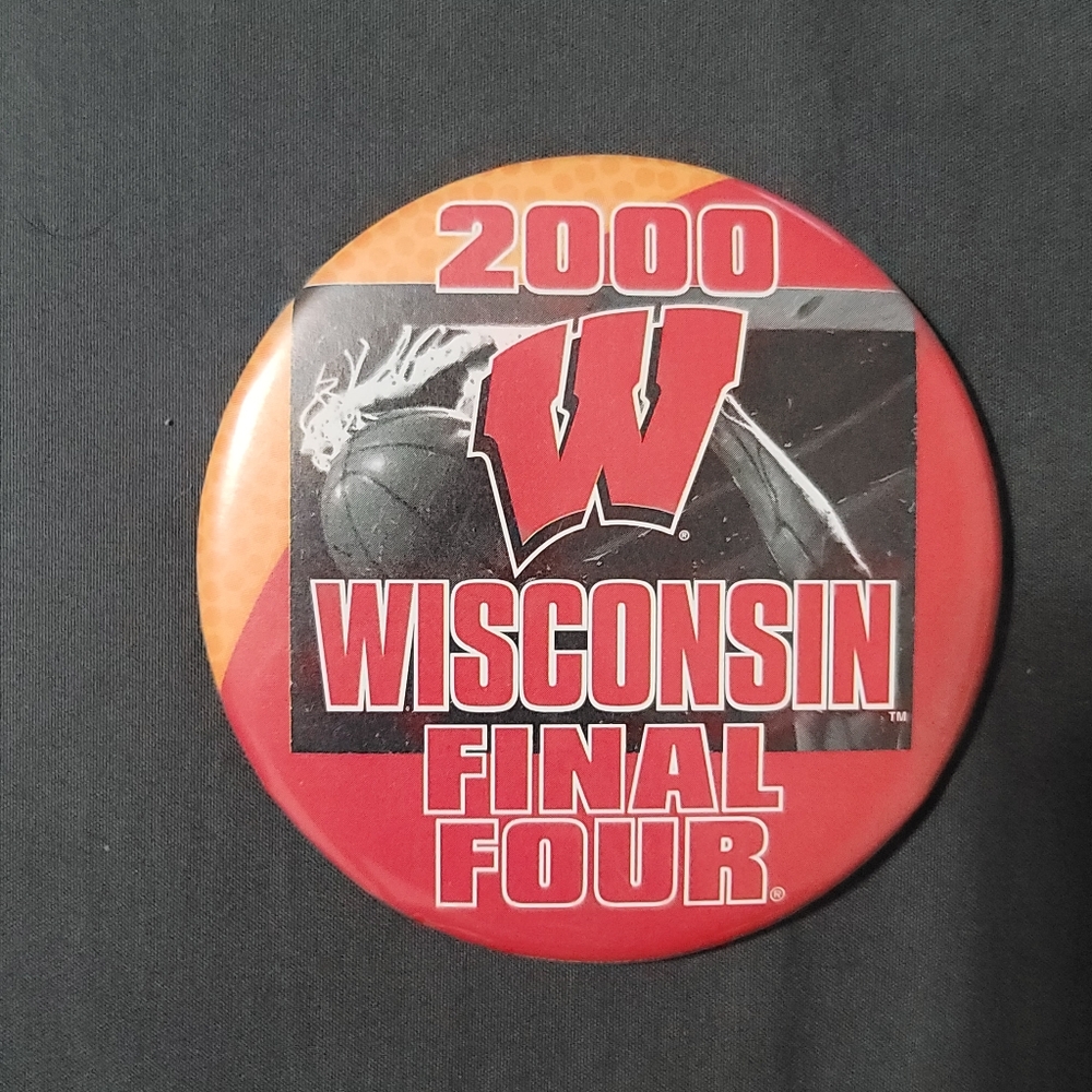 Vtg 2000 Wisconsin Badgers Final Four Button